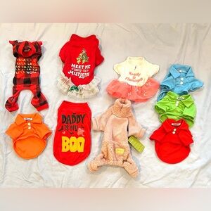 xsmall/small girl dog clothes, small girl dog pajama